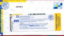 Lot de 3 enveloppes suivies 20 g distingo