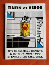HERGE ET TINTIN CATALOGUE ARTS RENCONTRES ET CREATION CHARLEVILLE MEZIERES 1990