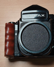Grosse Poignée Bois Pentax 67 6x7 Chunky Right Hand Grip-Wood- Rosewood Tint