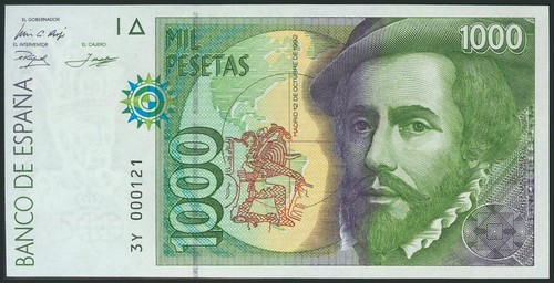 1000 pesetas octobre - 1000, pesetas.