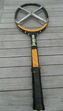 Raquette tennis bois DONNAY avec sa croix anti vrillage séphir année 60/70.