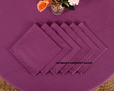 Violet Indien Handmade 20 " Coton Tissu Cuisine Dîner Table Serviette Set 48 PC