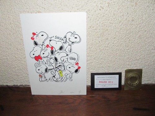Snoopy serigraphie pop art - pop, de