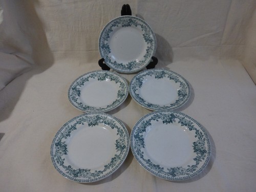 Assiettes demi - 5,