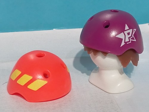 Playmobil casques skate - x2,