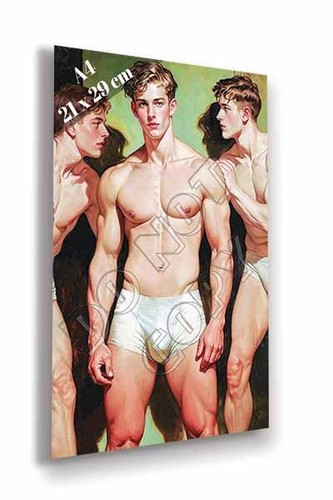 Jeunes hommes torses nus