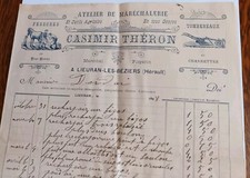 Ancienne Facture 1898 Lieuran