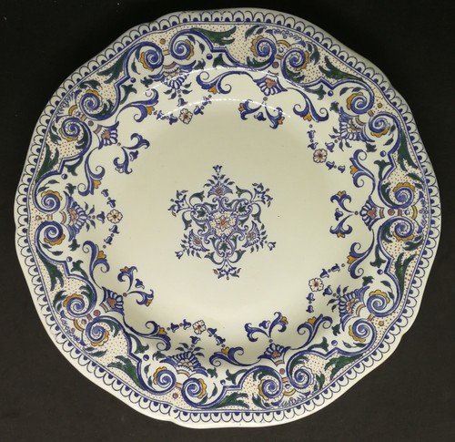 Gien assiette décorée - gien,,
