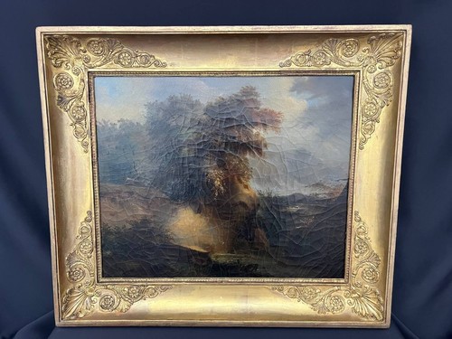 Tableau ancien paysage - tableau,