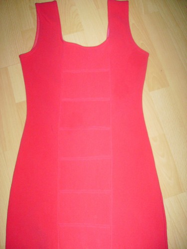 Robe rose côtelée stretch - robe,