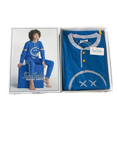 Pyjama garçon à manches et pantalon long Pierre Cardin coton d'été