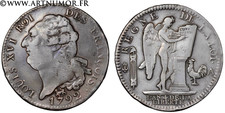 ‌Constitution - Louis XVI, Ecu de 6 livres "François" 1792 A Paris