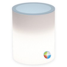 TABLE BASSE LUMINEUSE DE JARDIN TABLE DE CAFÉ AVEC LED RGB H 50 BATTERIE SOLAIRE