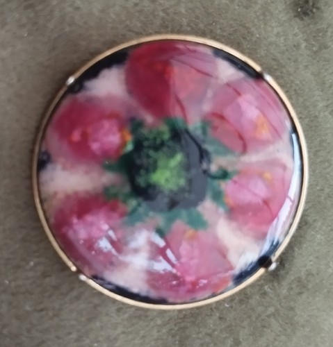 Broche émaux sur cuivre - broche, en