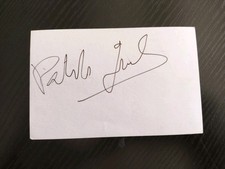 PATRICK JUVET CHANTEUR  SIGNATURE ORIGINALE ANNEES 80 TBE