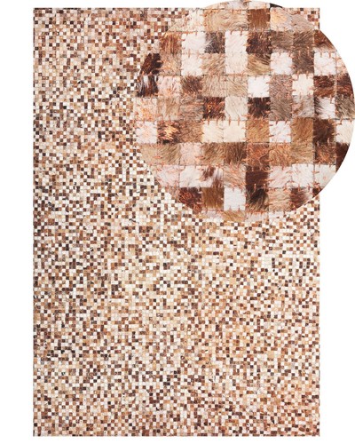 Tapis patchwork peau - tapis, en