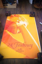 HERMES ✯ 24 FAUBOURG A French Stop Vintage Advertising Fashion Poster Original