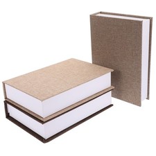  3 Pcs Boite Rangement Photos Boîte Décorations De La Bibliothèque