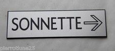 plaque gravée personnalisée SONNETTE, ASCENSEUR, ESCALIER   Format 29 x 100 mm