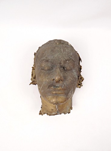 Masque mortuaire bronze - masque, en