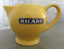 Mini pichet céramique jaune de marque Ricard Hauteur 8,4 cm Poids 242 grs