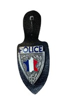 Insigne Police Nationale Française. Police En Tenue. Avec Son Cuir. Par AB 1950