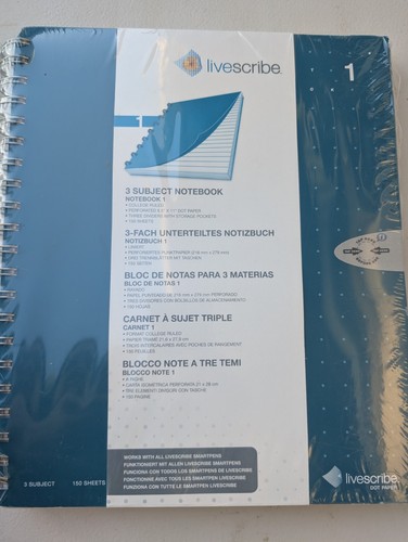 Livescribe subject notebook - livescribe, 3-subject