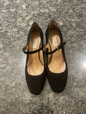 Black Sued 2.5 Inch Heal