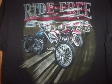 Motorcycles Ride Free black M
