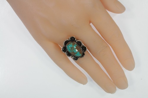 Bague vintage navajo argent - en,