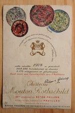Étiquette Lafite Rothschild 1978 Riopelle - 75cl wine label weinetikett ラベル 라벨