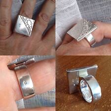 SUPERBE GROSSE BAGUE SIGNÉE CLIO BLUE 20 GRAMMES ARGENT POINÇON 925 TAILLE 50