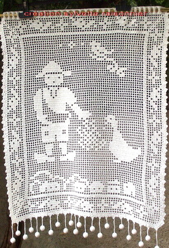 Rideau crochet main - rideau,
