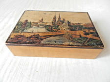 ANCIEN COFFRET BOIS au TABLEAU