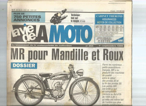 Vie moto n - vie, de