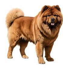 3 x autocollants Chow Chow
