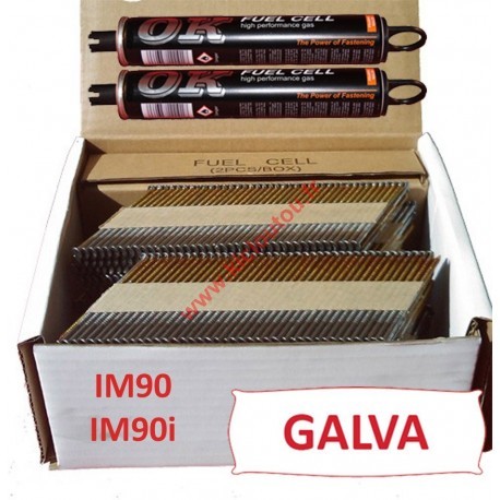 Pack 2200 clous 1x80 - pack, 3.1x80
