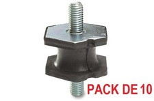 10 SILENT BLOC CAOUTCHOUC MALE MALE Ø42mm H 28mm M10 GROUPE ELECTROGENE NEUF