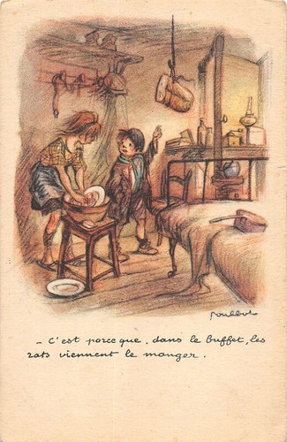 Cpa fantaisie dessin de - cpa,