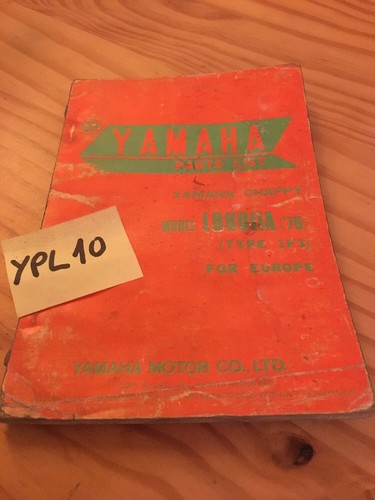Yamaha parts list chappy - yamaha,