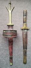 Deux sabres courts Touareg anciens Afrique Mali Art Tribal armes blanches Islam