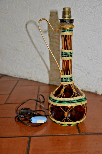 Lampe bouteille vintage - , fil