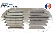 Grille Aération Ovale inox 233 x 118 mm