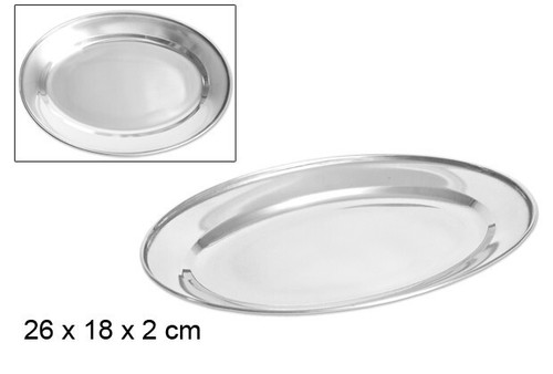 Plateau service ovale en - plateau,