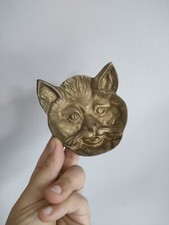 Cendrier / Vide Poche Chat En Bronze Laiton - Ancien - Vintage - Collection 