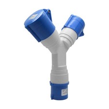 Adaptateur 2 Prises Couvercle fiche à 3 pôles 16A 220V Industriel IP44 – mult...