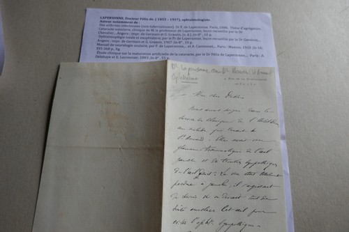 Lettre signée lapersonne - signée,