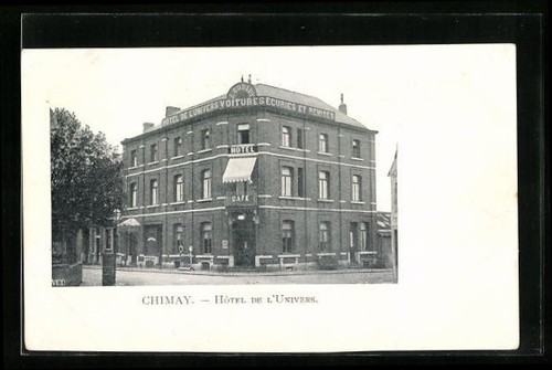 Cpa chimay hotel de - cpa, chimay,