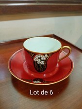 6 tasses à thé ou chocolat