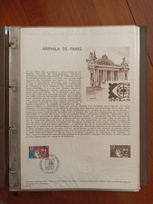 34 Documents Philatéliques 1974 Complet Avec Classeur